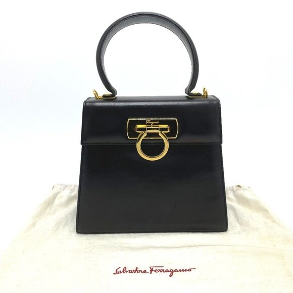 SALVATORE FERRAGAMO Black Shoulder Bag - Picture 13 of 13